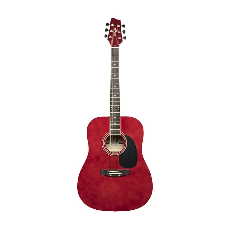 Акустическая гитара Stagg Dreadnought Acoustic Guitar - Red - SA20D RED акустическая гитара stagg sa20d black 3 4 acoustic guitar