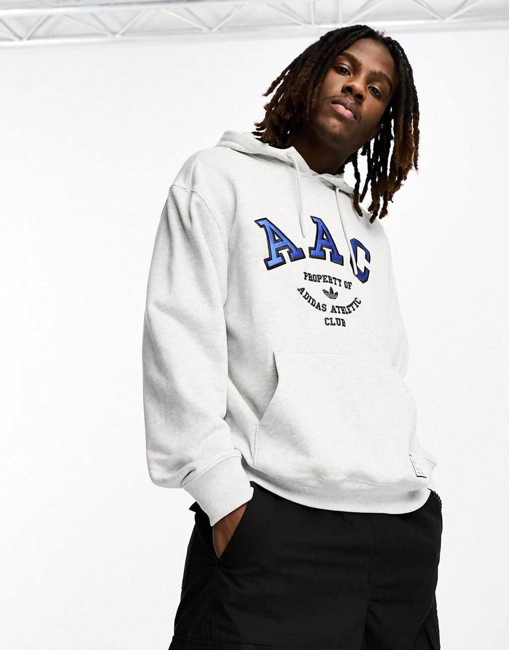 

Серая худи adidas Originals rifta, Серый