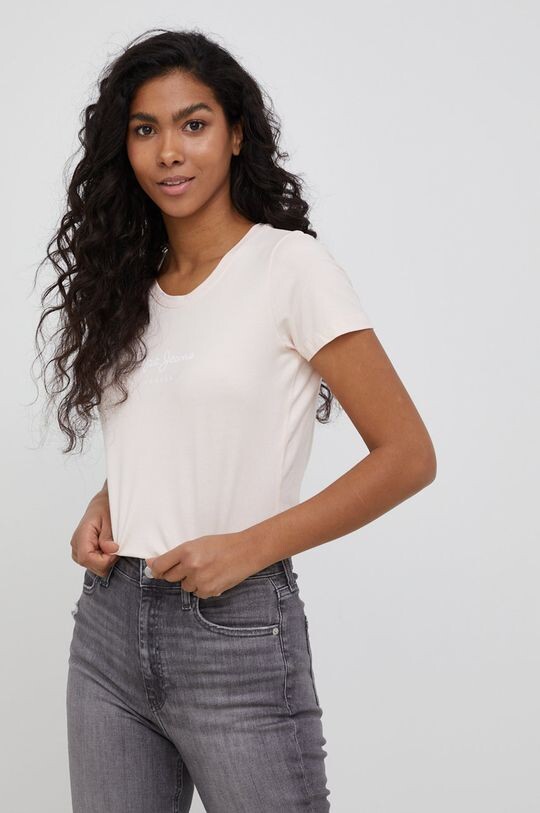 

Футболка NEW VIRGINIA SS N Pepe Jeans, розовый
