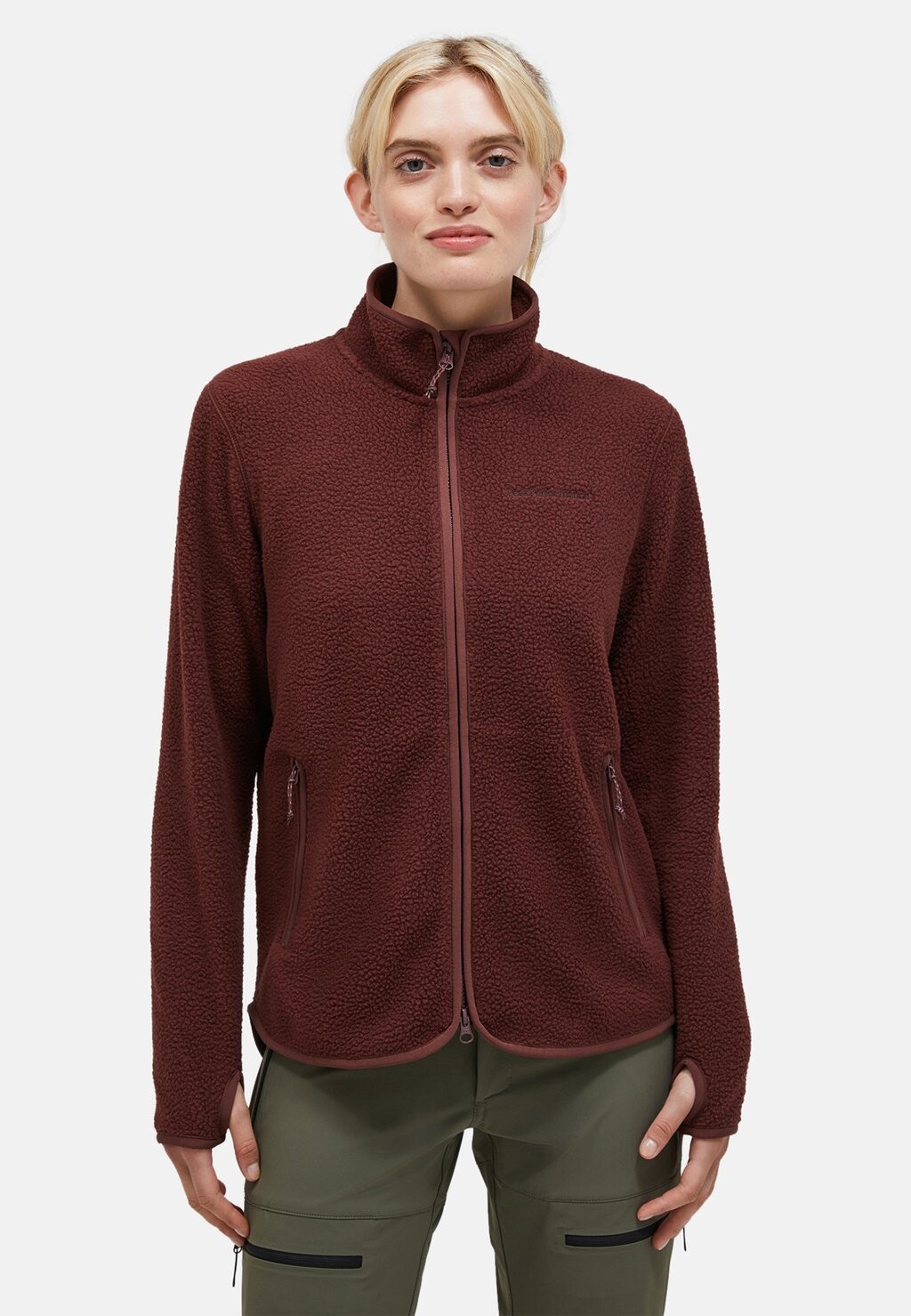 

Флисовая куртка W PILE ZIP Peak Performance, цвет dunkelrot