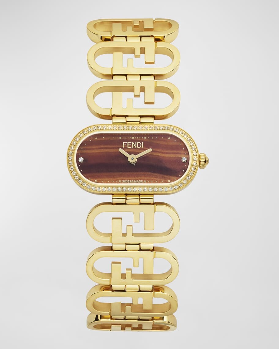 

Часы-браслет O'Lock Horizontal Oval с бриллиантами Fendi