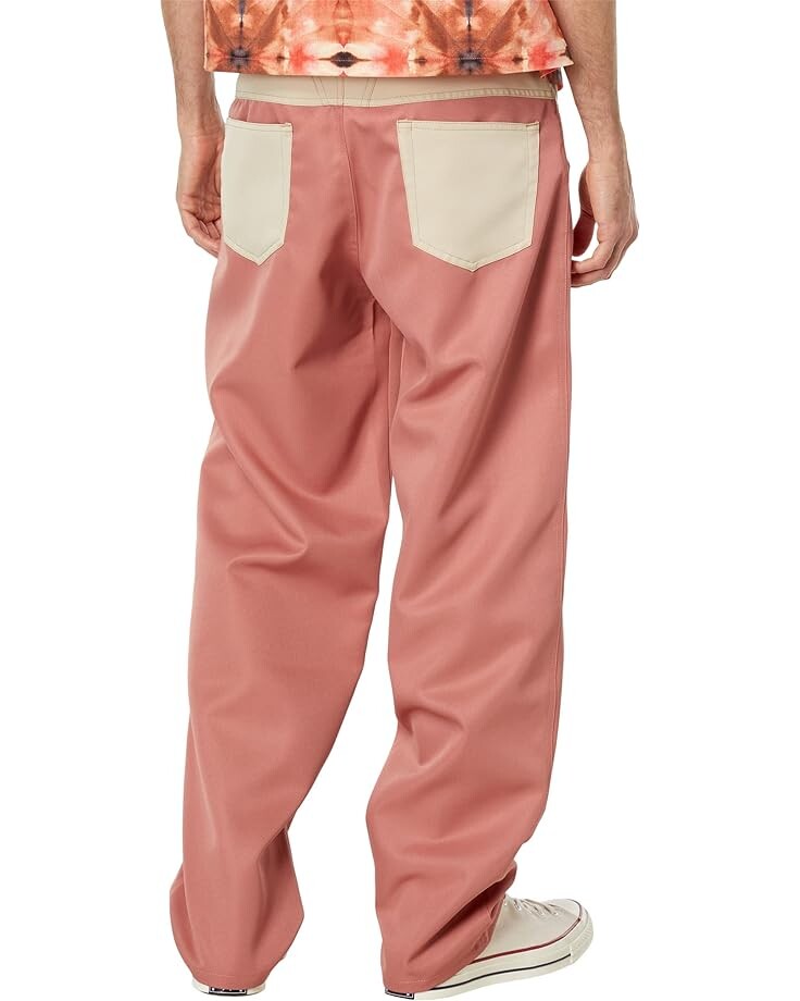 

Брюки Blue Marble Paris Bicolor Technical Twill Skater Pants, цвет Pink/Beige