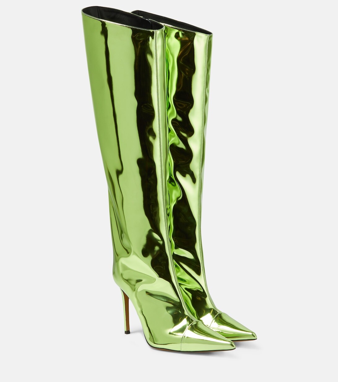 

Сапоги из лакированной кожи Alexandre Vauthier, зеленый