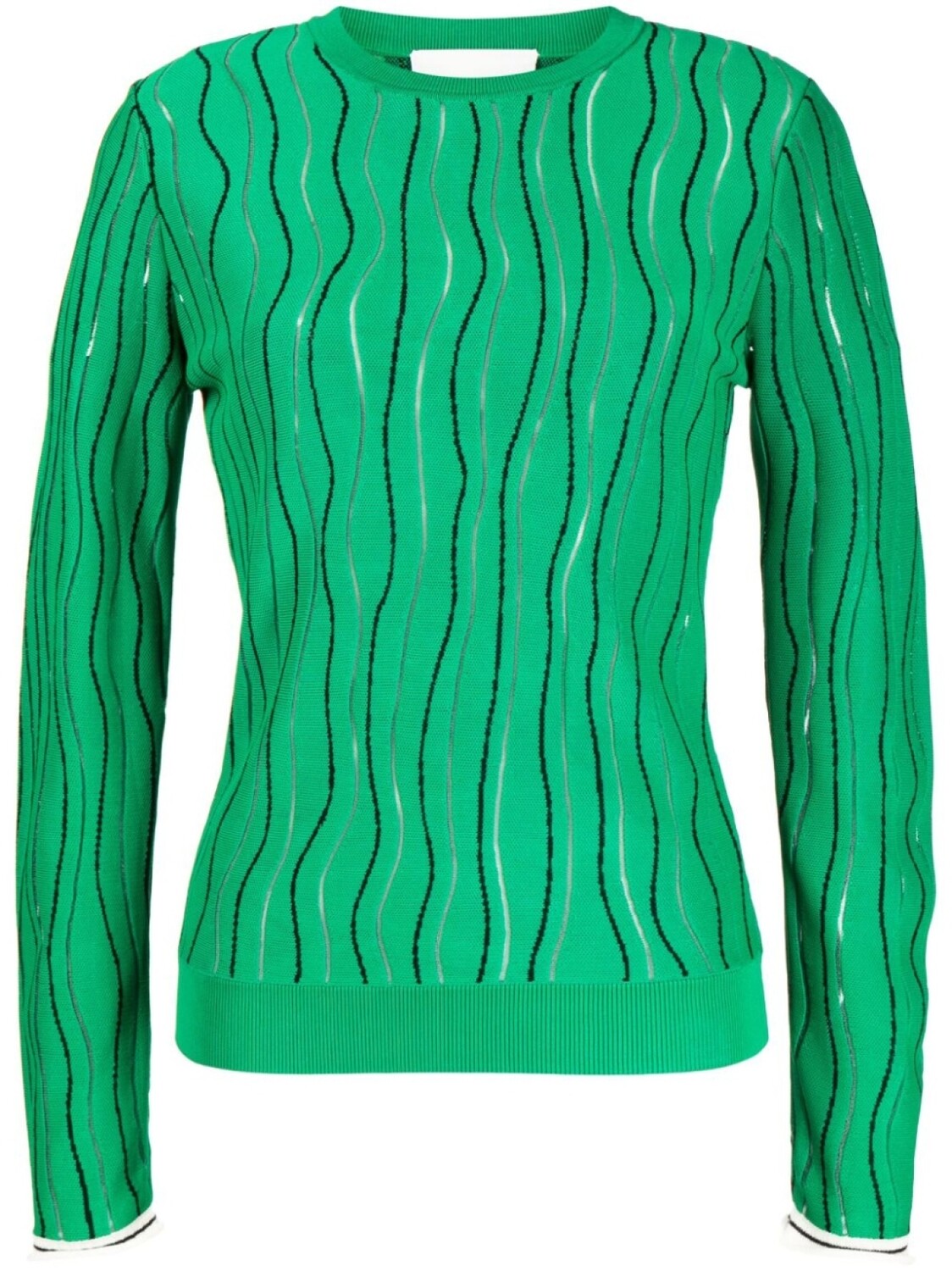 

3.1 Phillip Lim жаккардовый джемпер Art Nouveau, зеленый