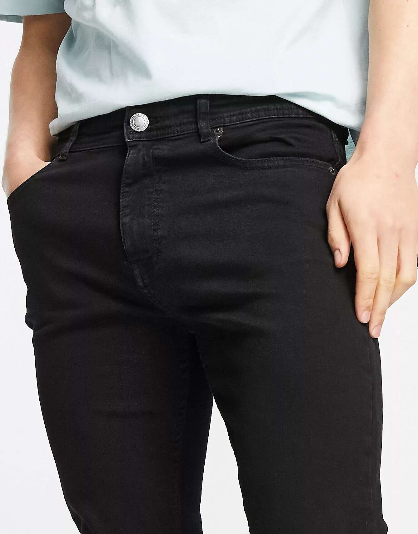 цена Черные джинсы скинни DTT Don't Think Twice