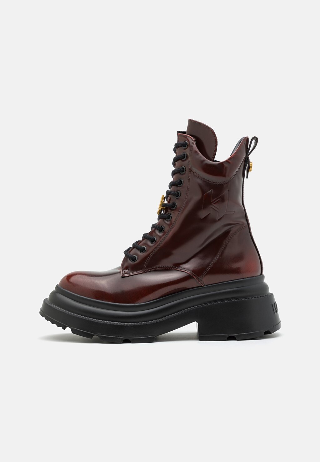 

Ботильоны на платформе DANTON MONO MID LACE BOOT KARL LAGERFELD, винный