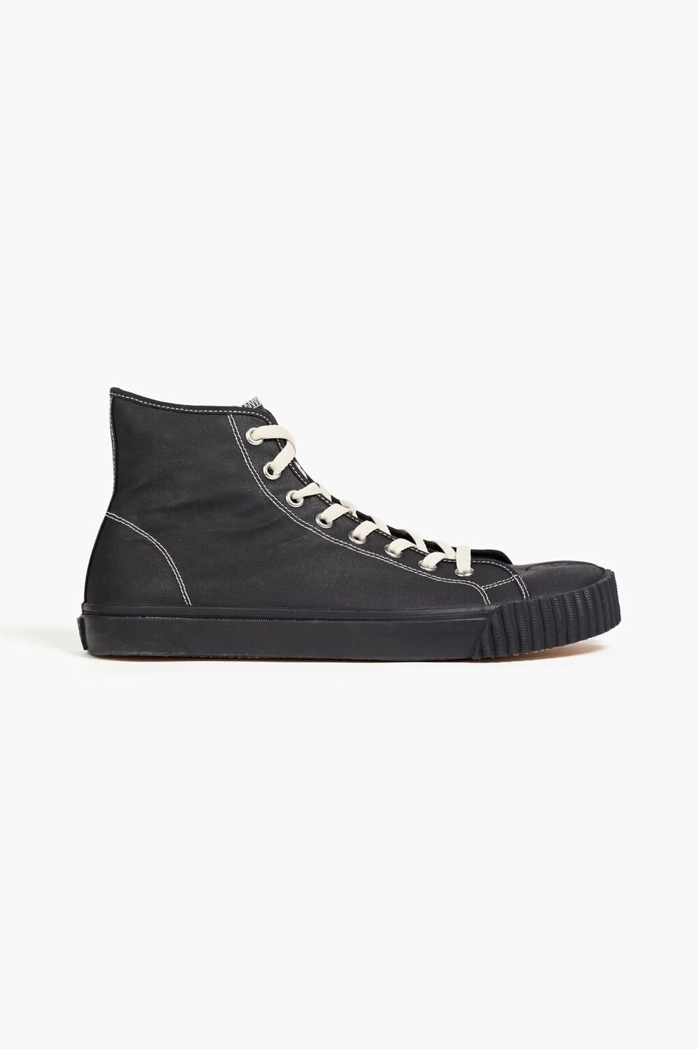

Высокие кеды Tabi из парусины с раздельным носком Maison Margiela, черный