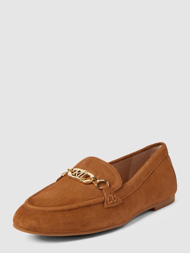 

Пенни лоферы из кожи модель AVERI Lauren Ralph Lauren, коричневый