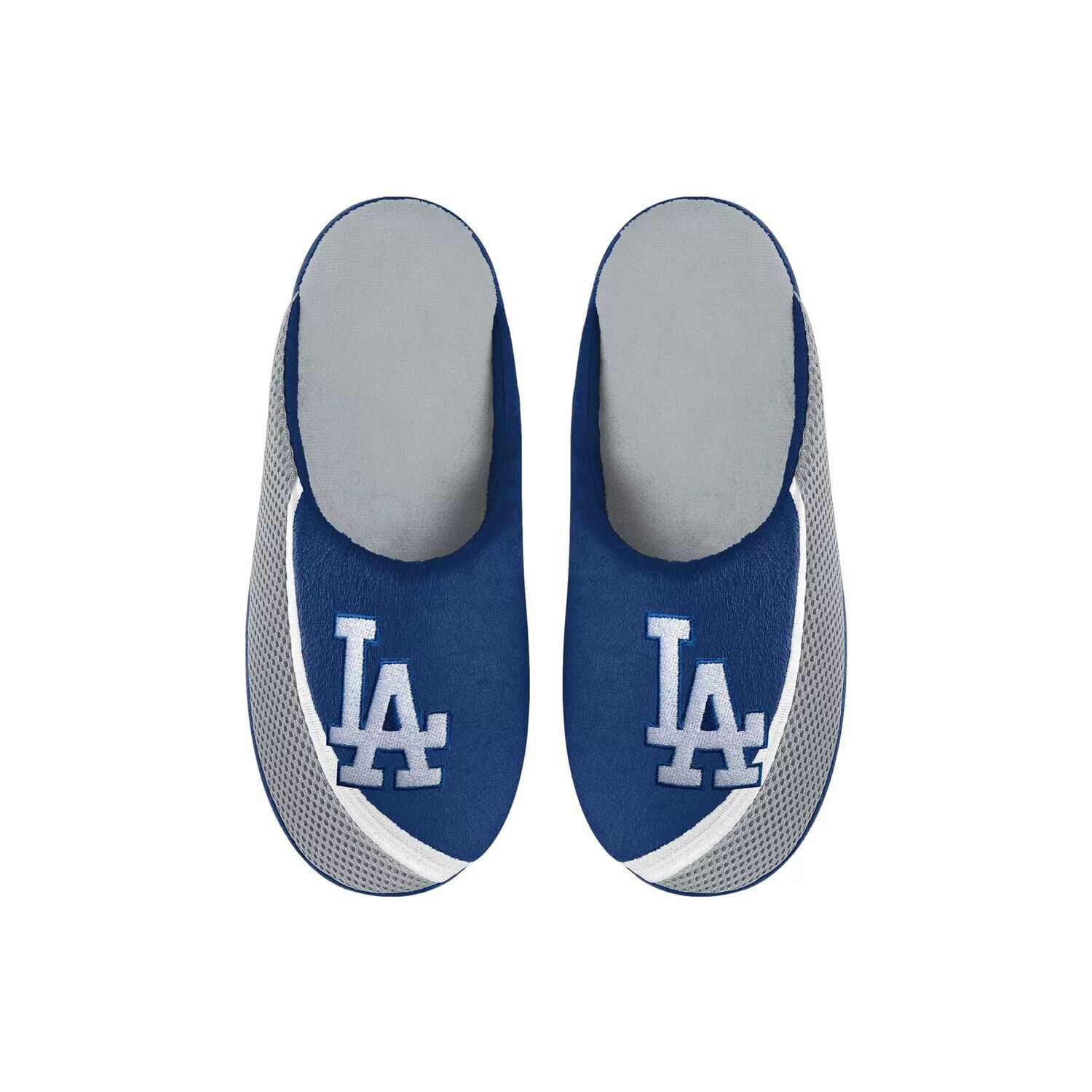 

Молодежные тапочки FOCO Los Angeles Dodgers с цветным краем и большим логотипом Unbranded