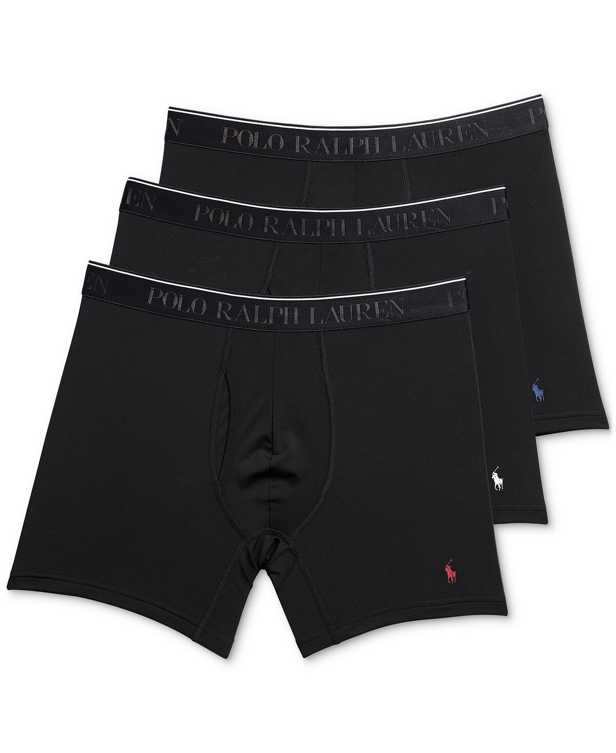 

Мужской комплект из 3 штук. Классические трусы-боксеры из микрофибры Polo Ralph Lauren
