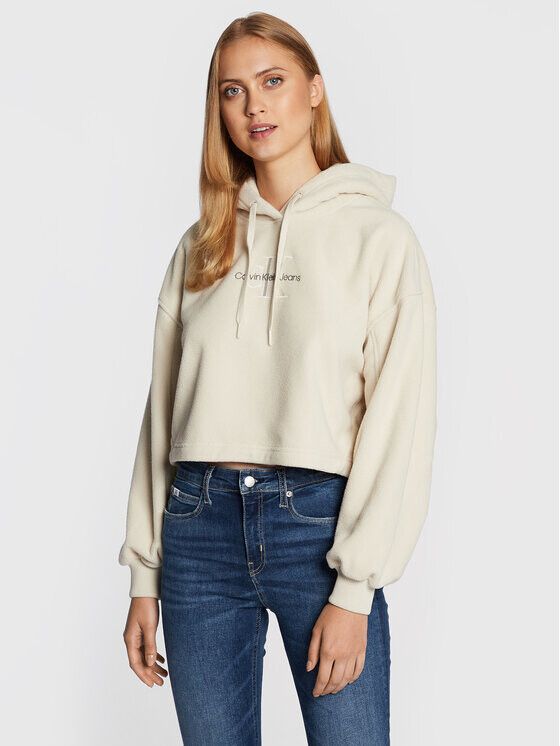 

Флисовая куртка свободного кроя Calvin Klein, бежевый