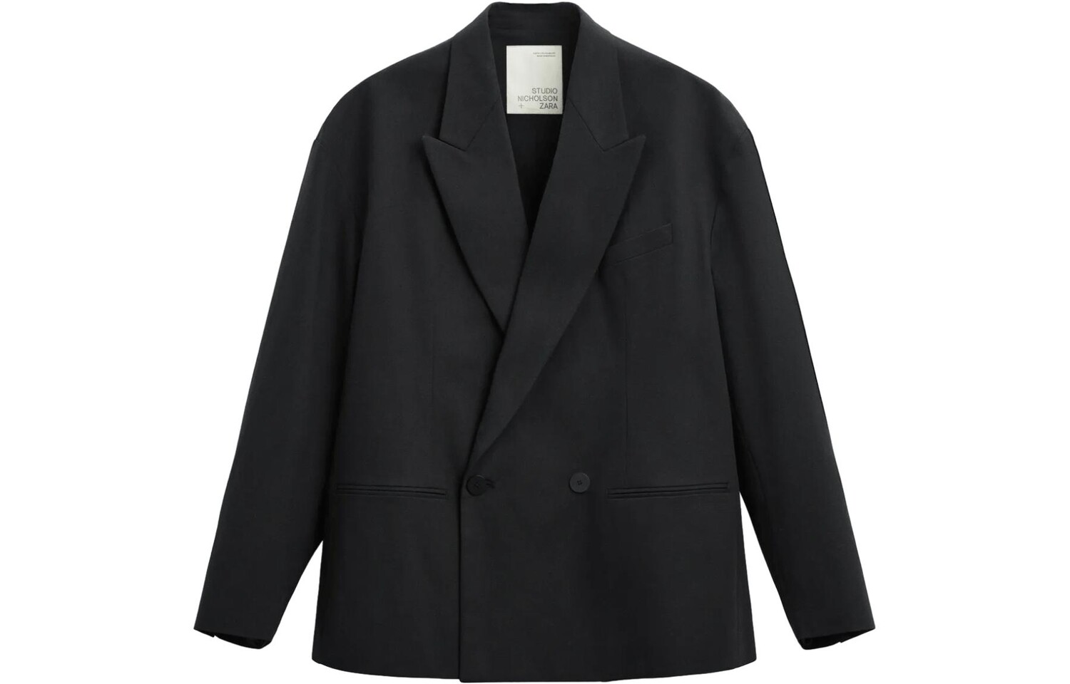 

Мужской деловой костюм Studio Nicholson Co-brand, черный Zara, черный