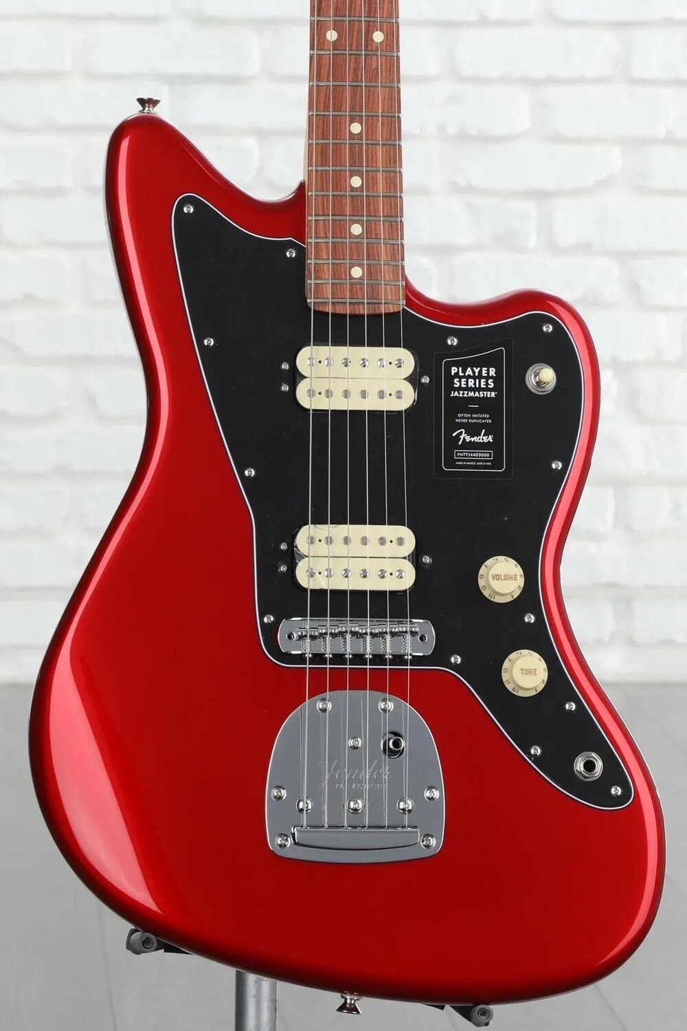 

Fender Player Jazzmaster — Candy Apple Red с накладкой на гриф Pau Ferro