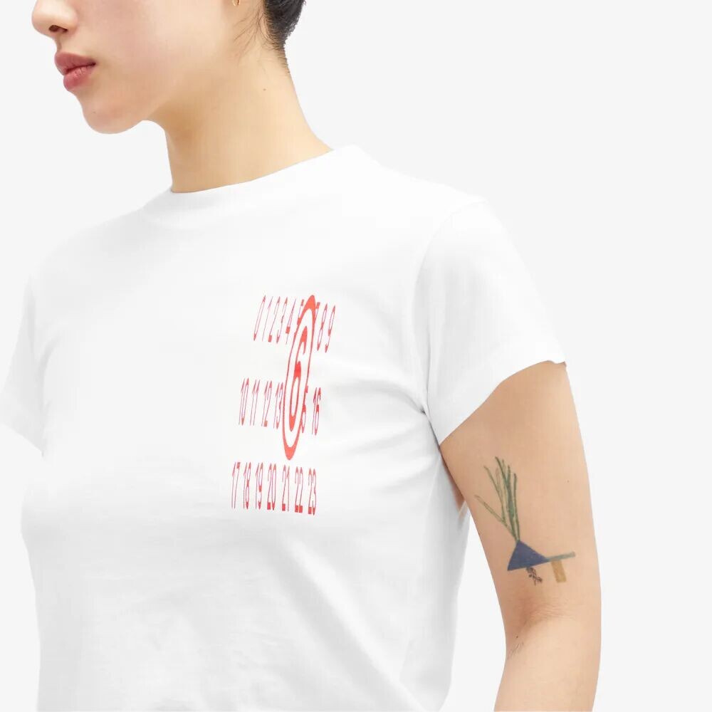 

Mm6 Maison Margiela Футболка с логотипом, белый