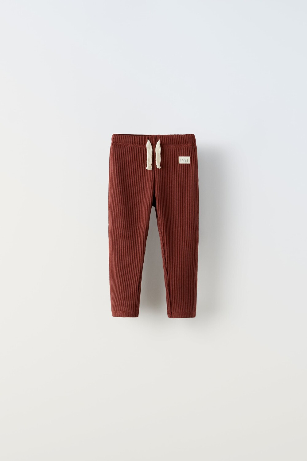 

Трикотажные леггинсы стрейч calm mood Zara, бургундия