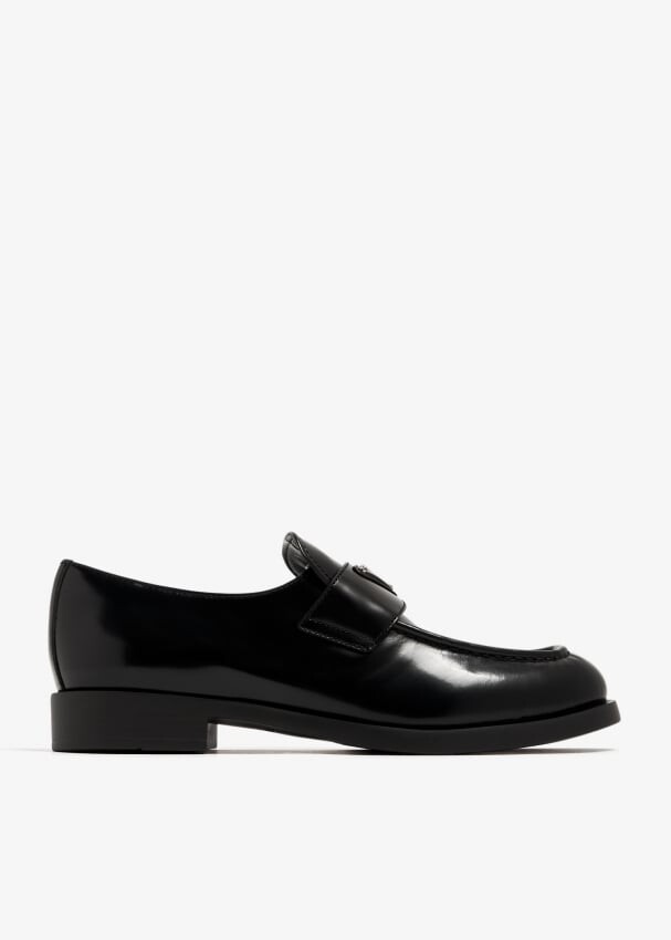 

Лоферы Prada Brushed Leather, черный