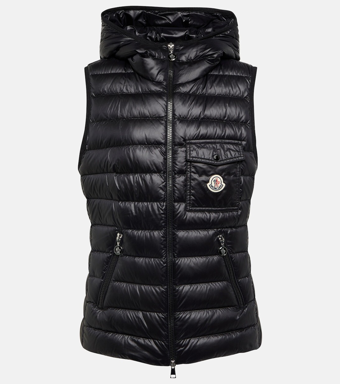 

Пуховик Glygos с капюшоном MONCLER, черный