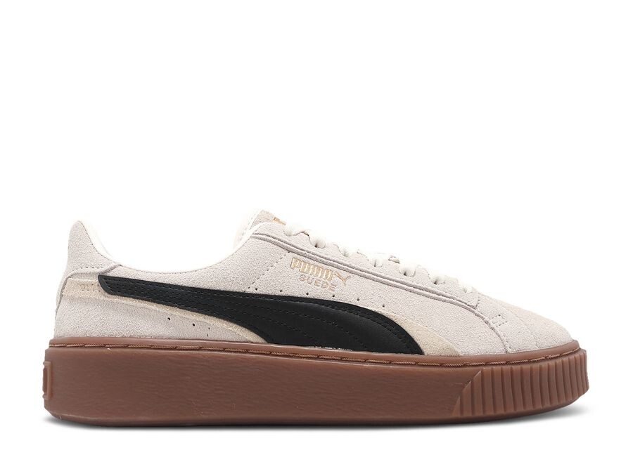 

Кроссовки Puma Wmns Suede Platform Double FS, цвет Ivory Black Gum