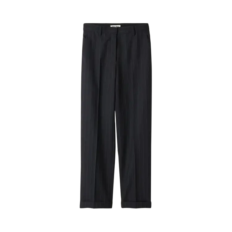 

Брюки Miu Miu Pinstriped 'Black', черный