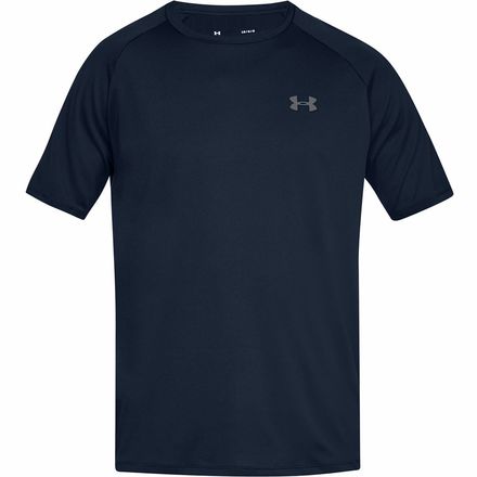 Рубашка с коротким рукавом Tech 2.0 мужская Under Armour, цвет Academy/Graphite футболка ua tech с v образным вырезом under armour серый