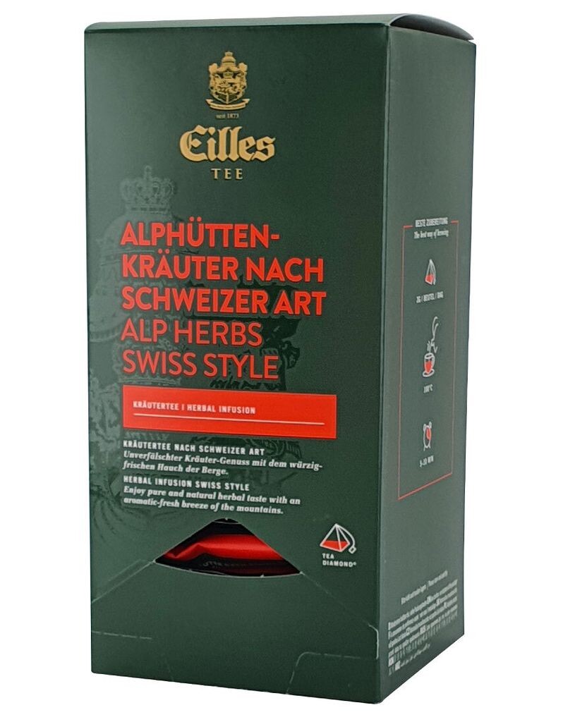 

EILLES TEE Luxury World Selection ALPHÜTTEN HERBS в швейцарском стиле, коробка из 20 шт.