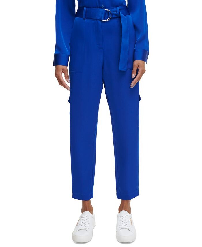 

Женские брюки-карго с поясом Calvin Klein, цвет Klein Blue
