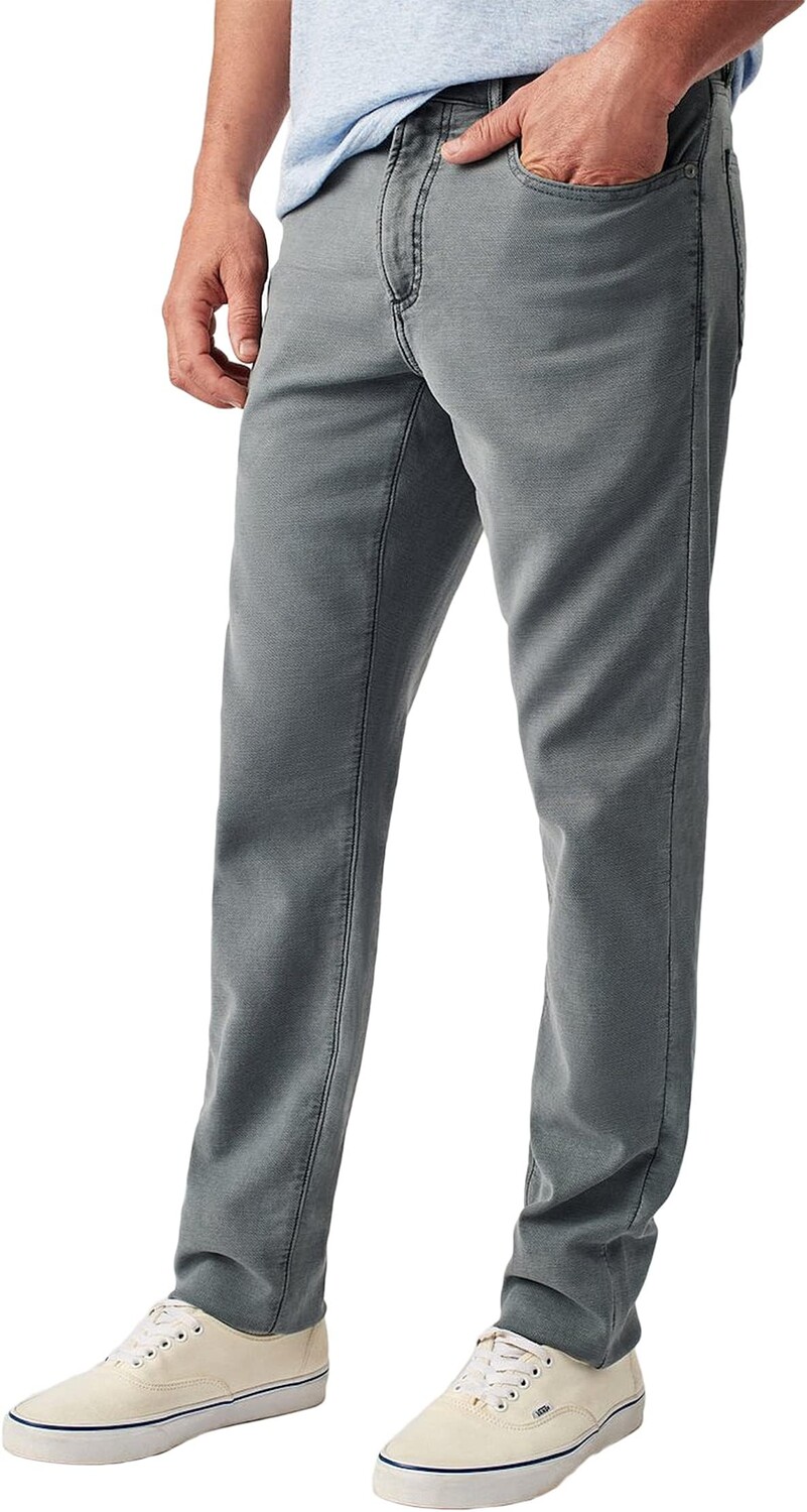 

Брюки Stretch Terry Five-Pocket Faherty, цвет Slate