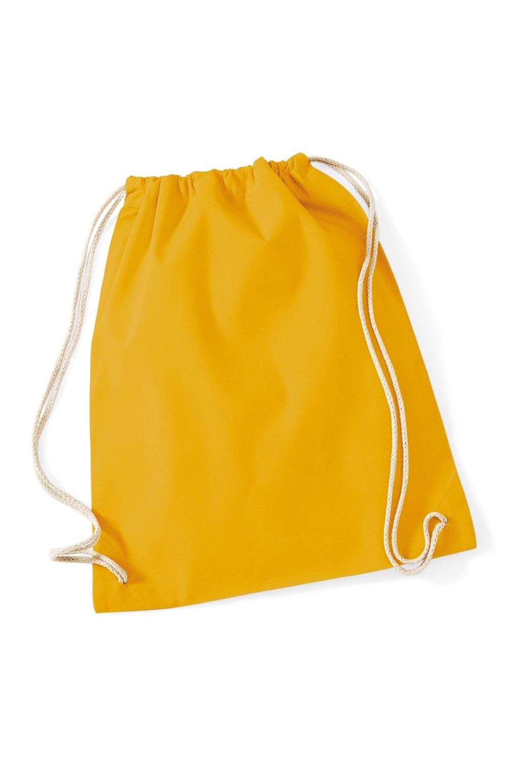 цена Хлопковая сумка Gymsac - 12 литров (2 шт. в упаковке) Westford Mill, желтый