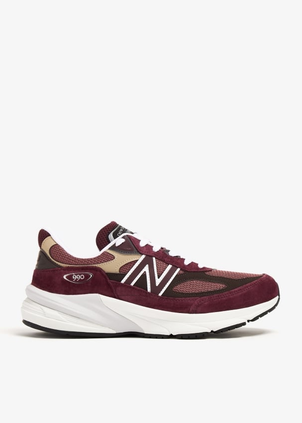 

Кроссовки New Balance X Teddy Santis 990v6 'Made In USA', бордовый, Красный