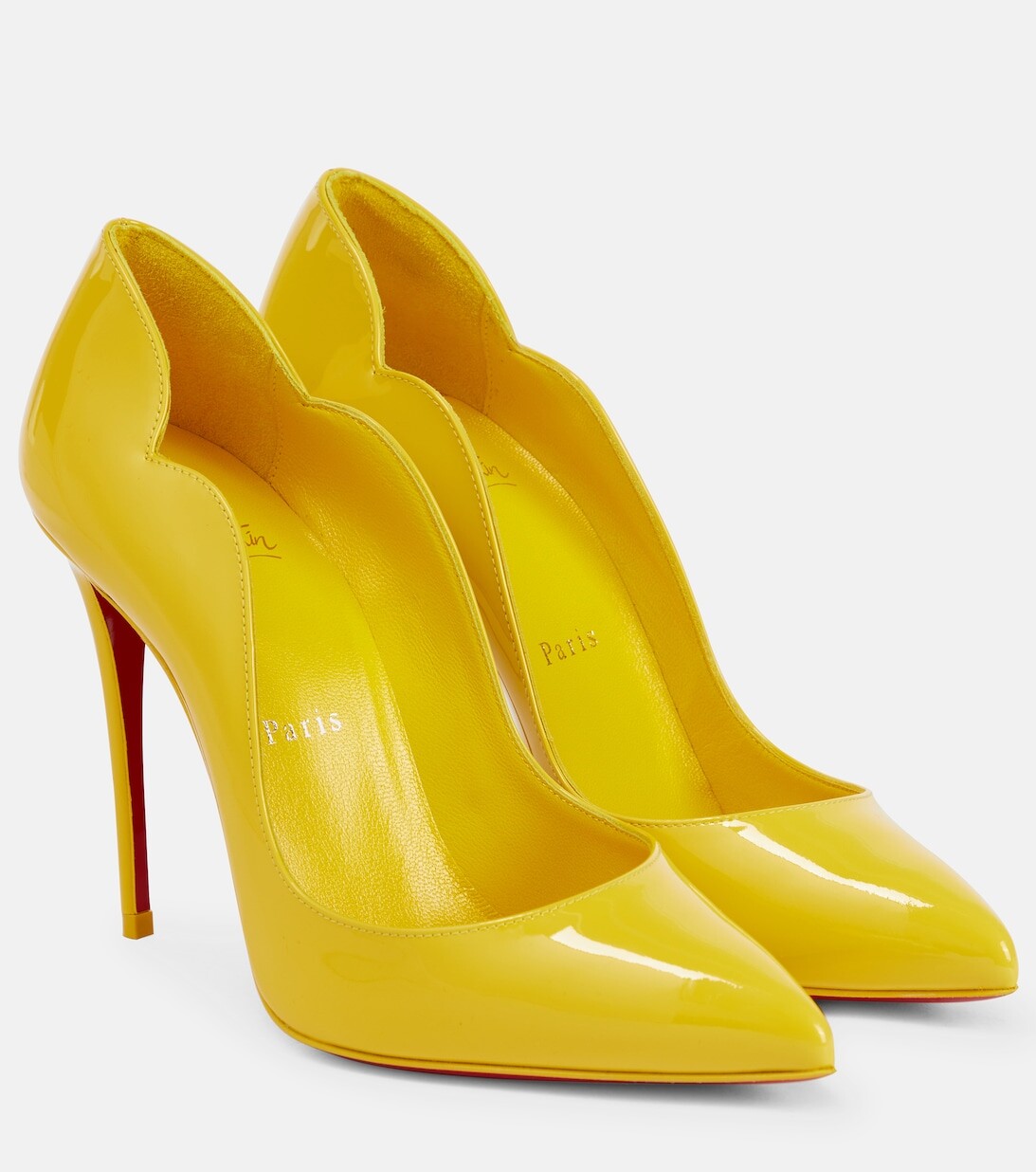 

Туфли-лодочки Hot Chick 100 из лакированной кожи Christian Louboutin, желтый