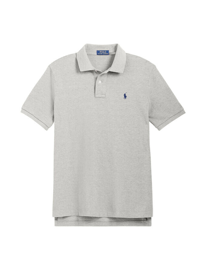 

Рубашка поло узкого кроя с короткими рукавами Polo Ralph Lauren, синий