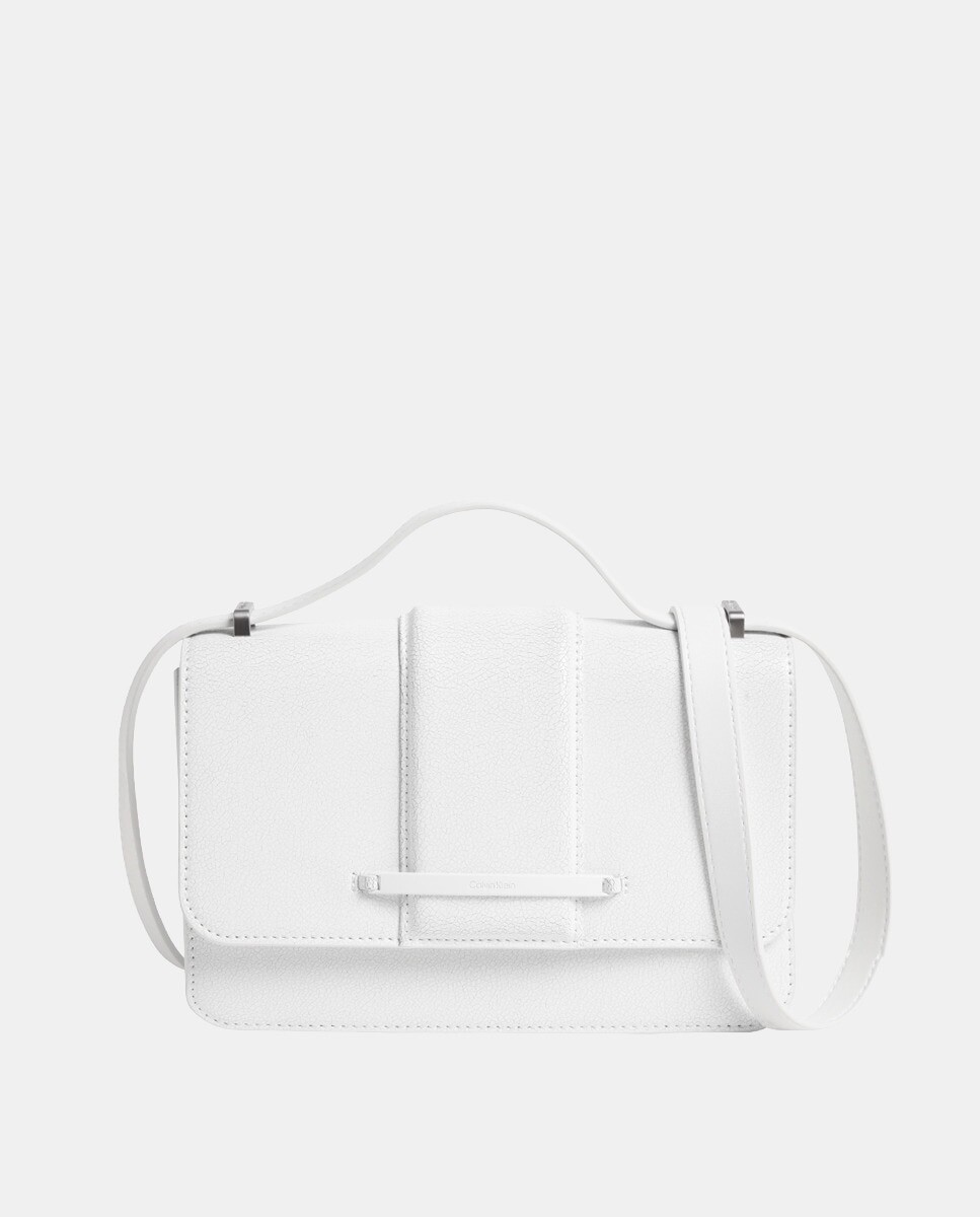 

Маленькая белая сумочка с двойной ручкой Calvin Klein, белый