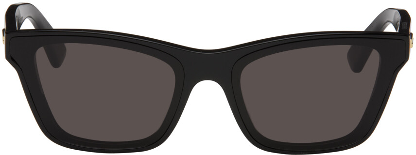 

Черные солнцезащитные очки «кошачий глаз» Bottega Veneta, цвет Black/Black/Grey
