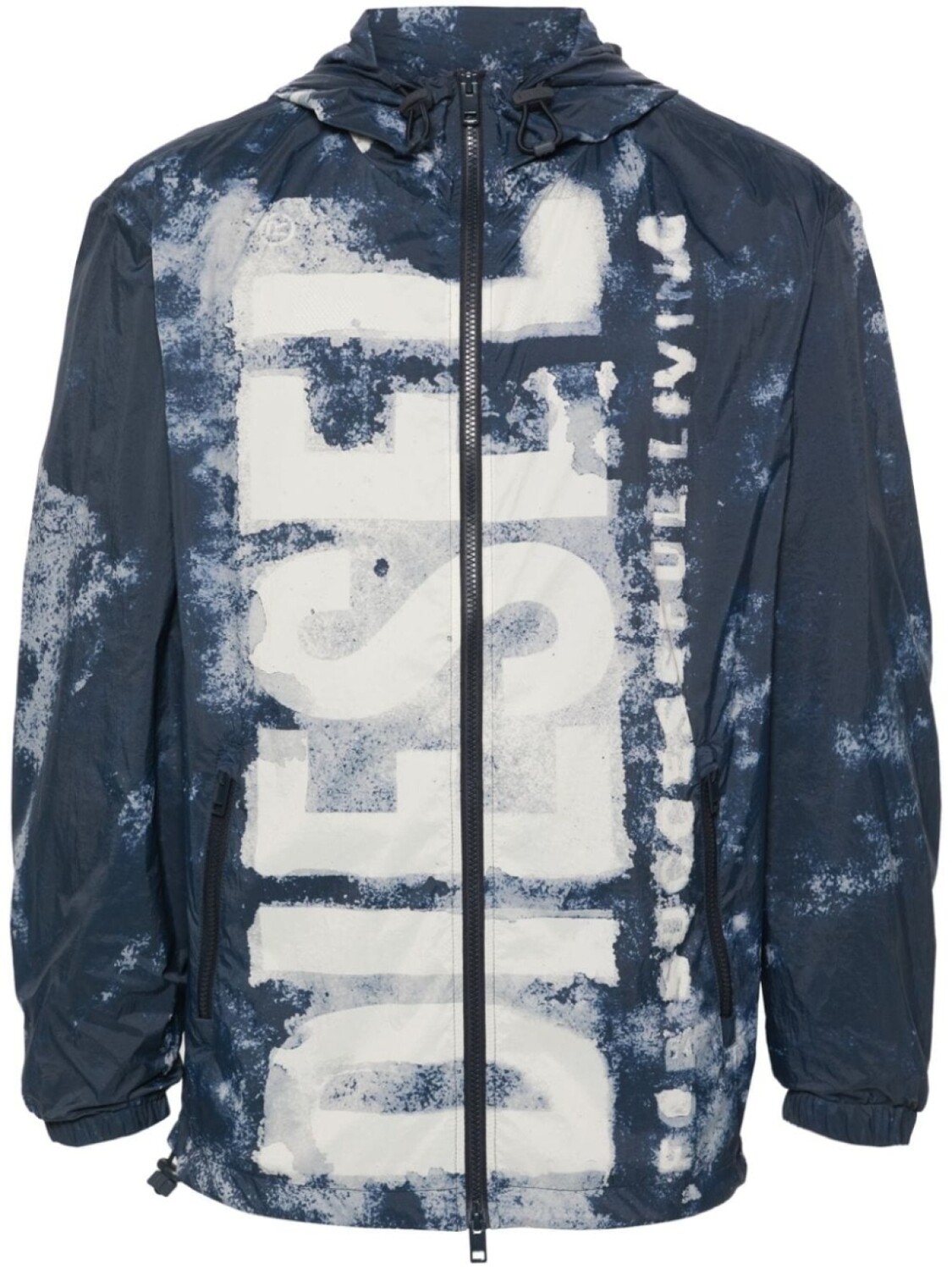 

Diesel куртка J-Warrett-Logo-Logo с капюшоном, синий