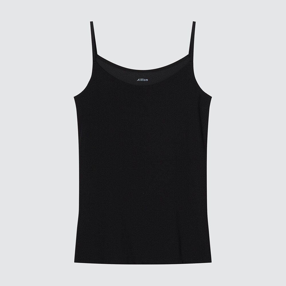 

Женская футболка AIRism Uniqlo Cool-feeling на тонких бретелях, черный