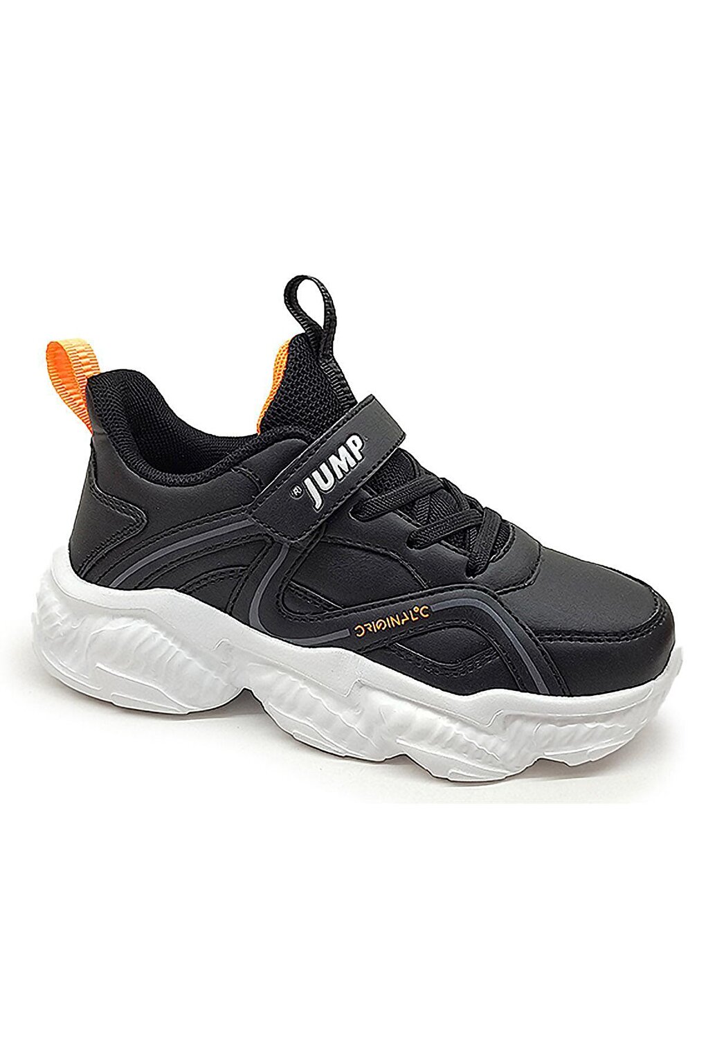 Детская спортивная обувь унисекс Jump, черно-оранжевый