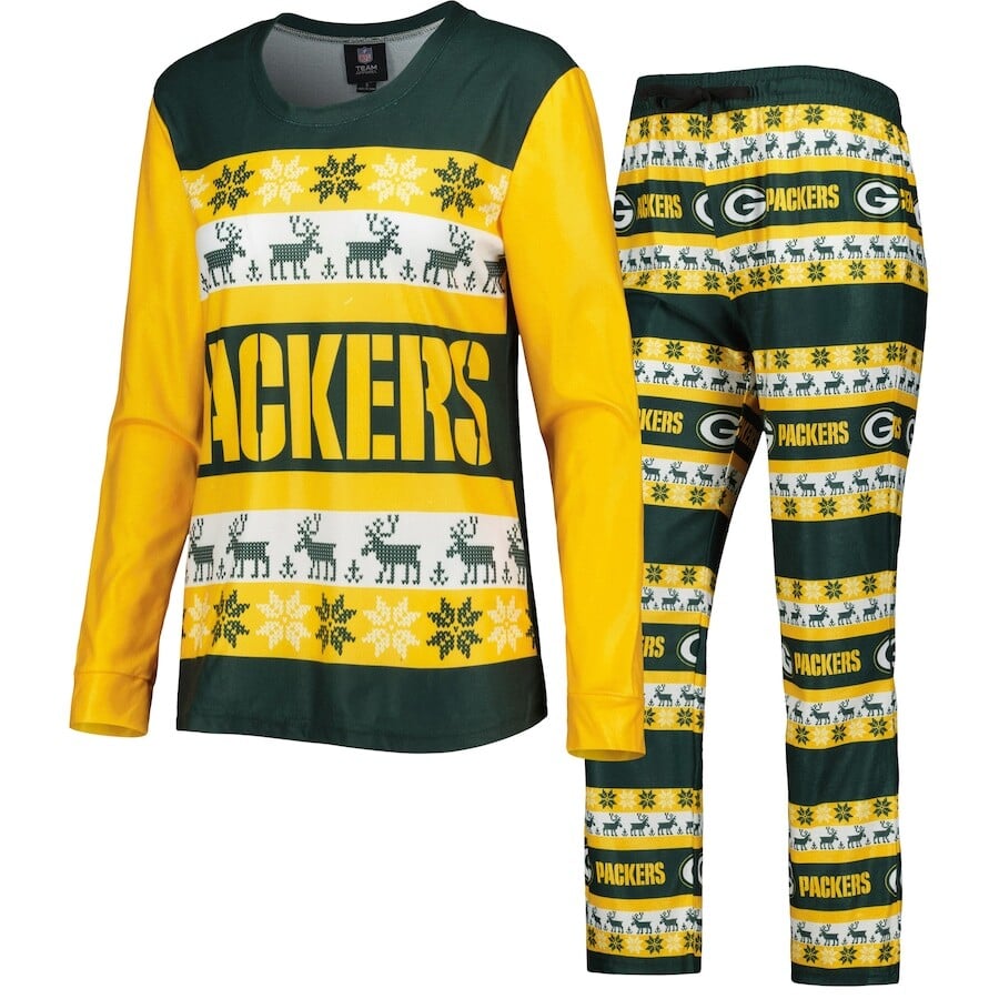 

Пижамный комплект FOCO Green Bay Packers, зеленый