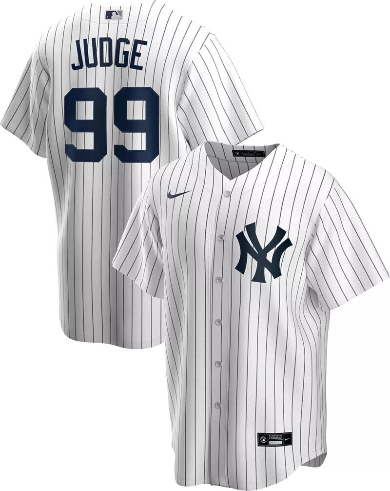 

Мужская реплика Nike New York Yankees Aaron Judge #99, белая крутая базовая майка