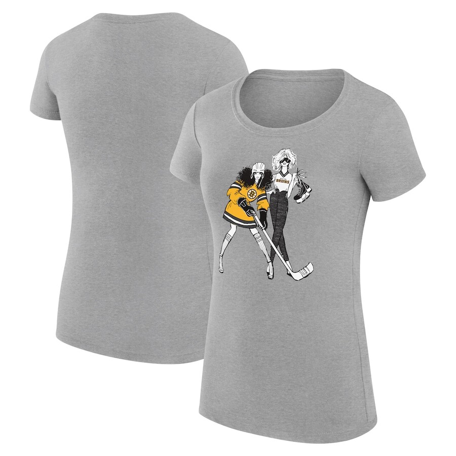 

Футболка с коротким рукавом G-III 4Her by Carl Banks Boston Bruins, серый