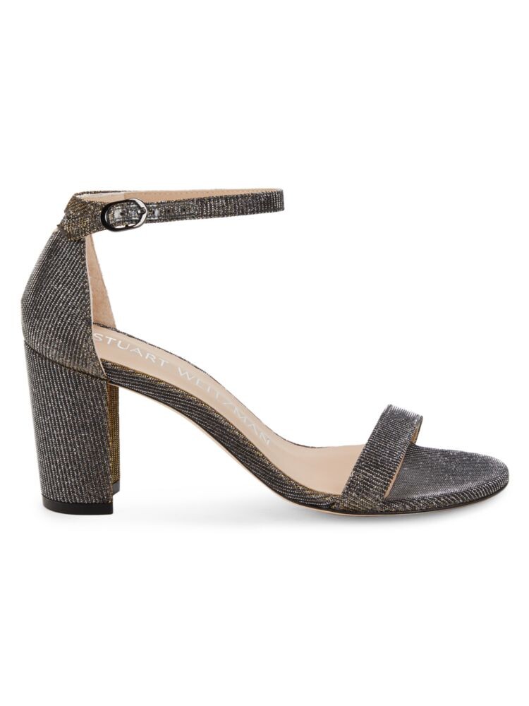 

Текстурированные сандалии почти телесного цвета Stuart Weitzman, цвет Pyrite