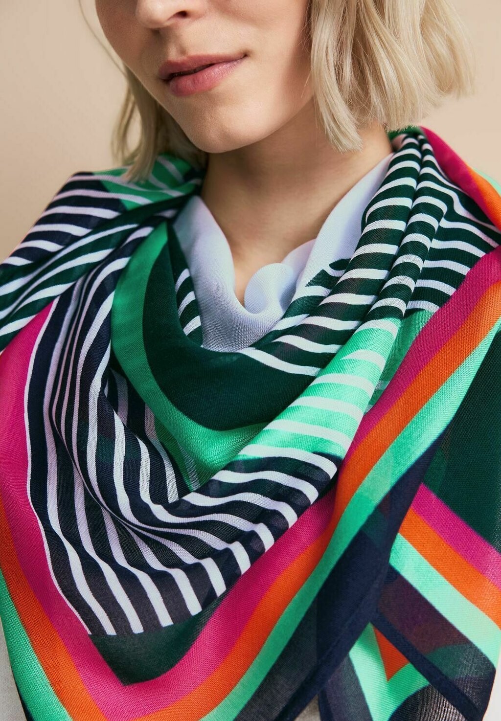

Шарф Mit Print Street One, мультиколор