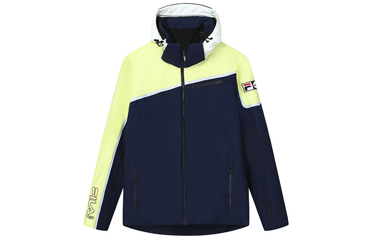 

Мужская лыжная куртка FILA, цвет Dark blue spells greenish yellow