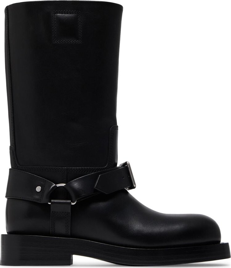 

Кроссовки Burberry Wmns Leather Saddle Low Boot 'Black', черный