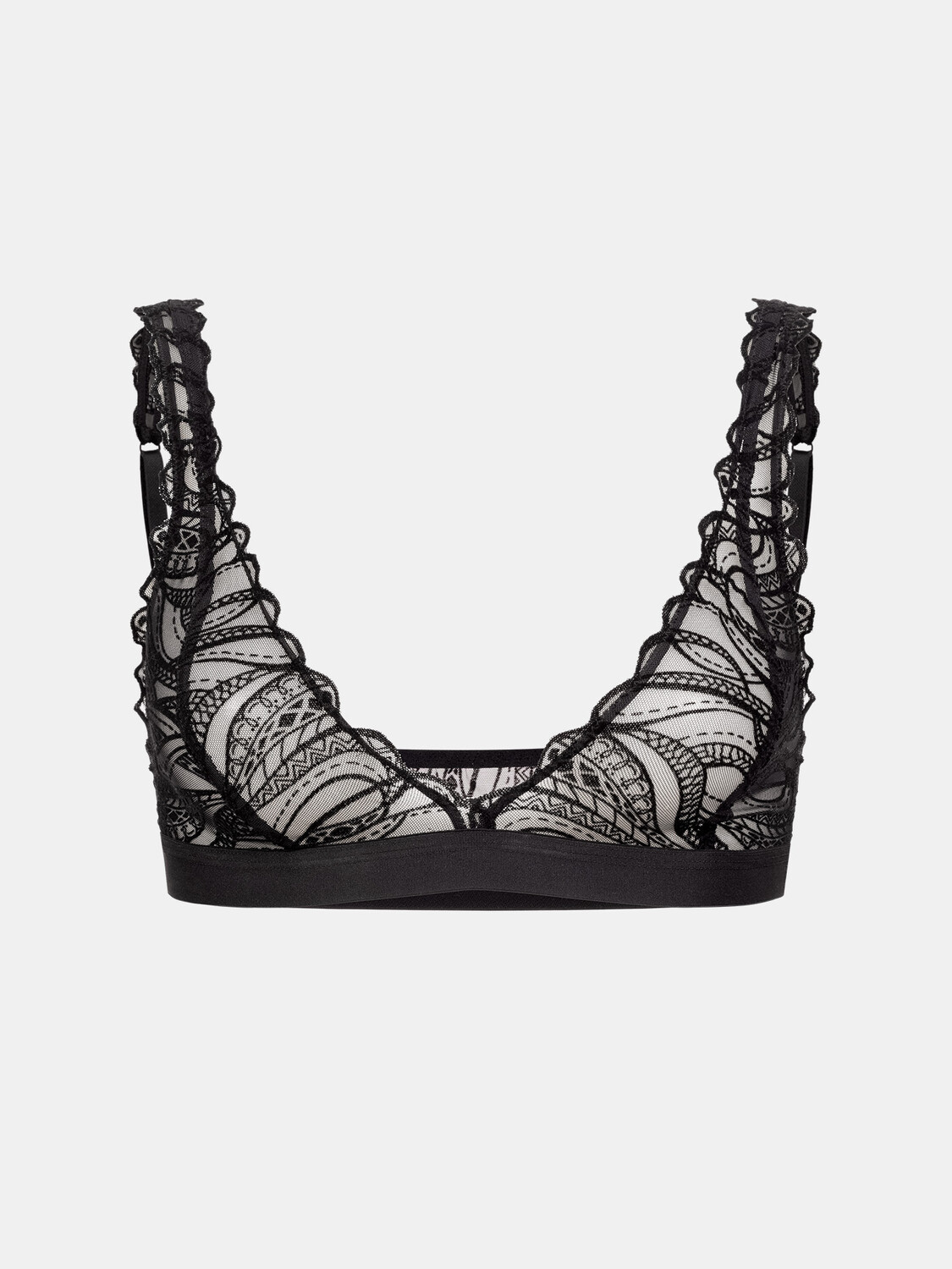 

Бюстье Erlich Textil Exquisit Lace Bralette, черный