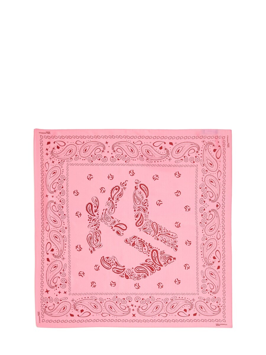 

Шарф KARL LAGERFELD JEANS Scarf, розовый