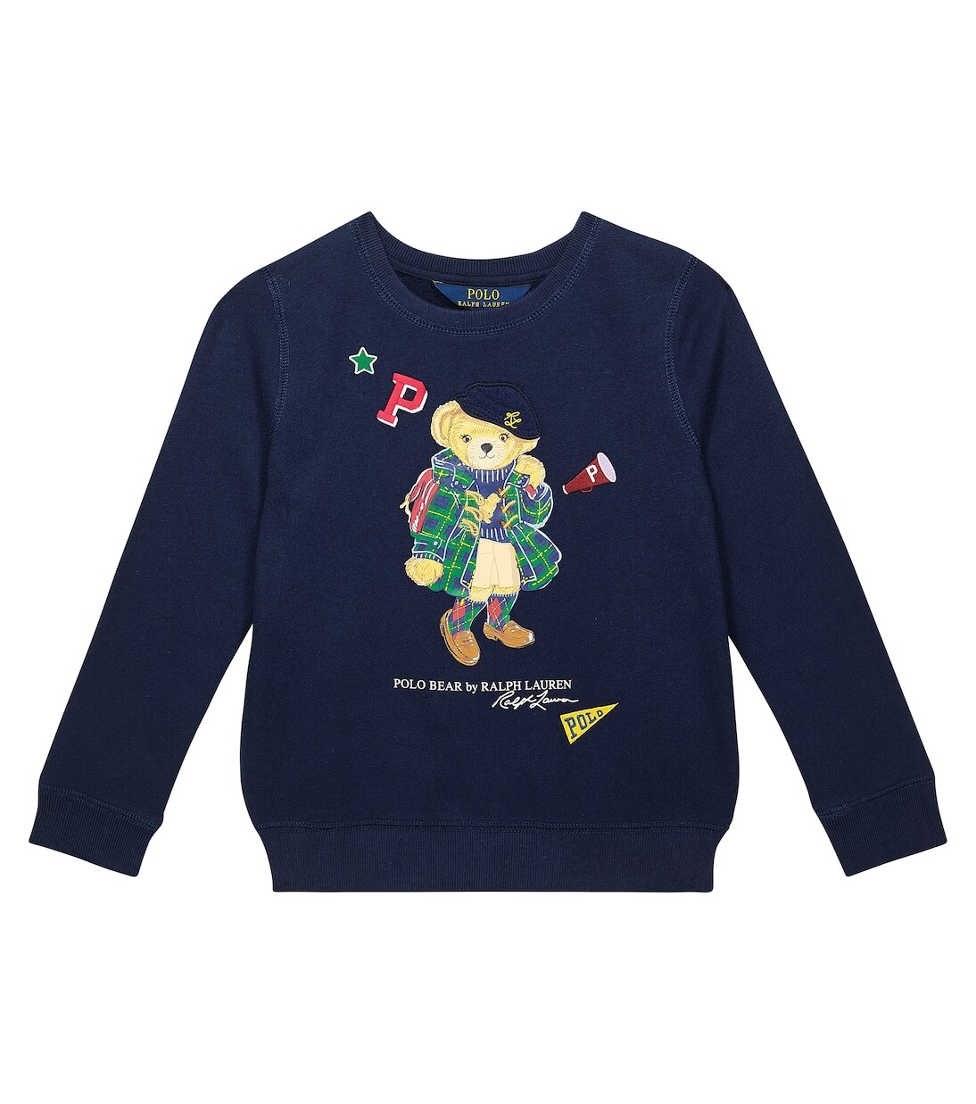 

Толстовка polo bear из смесового хлопка Polo Ralph Lauren Kids, синий