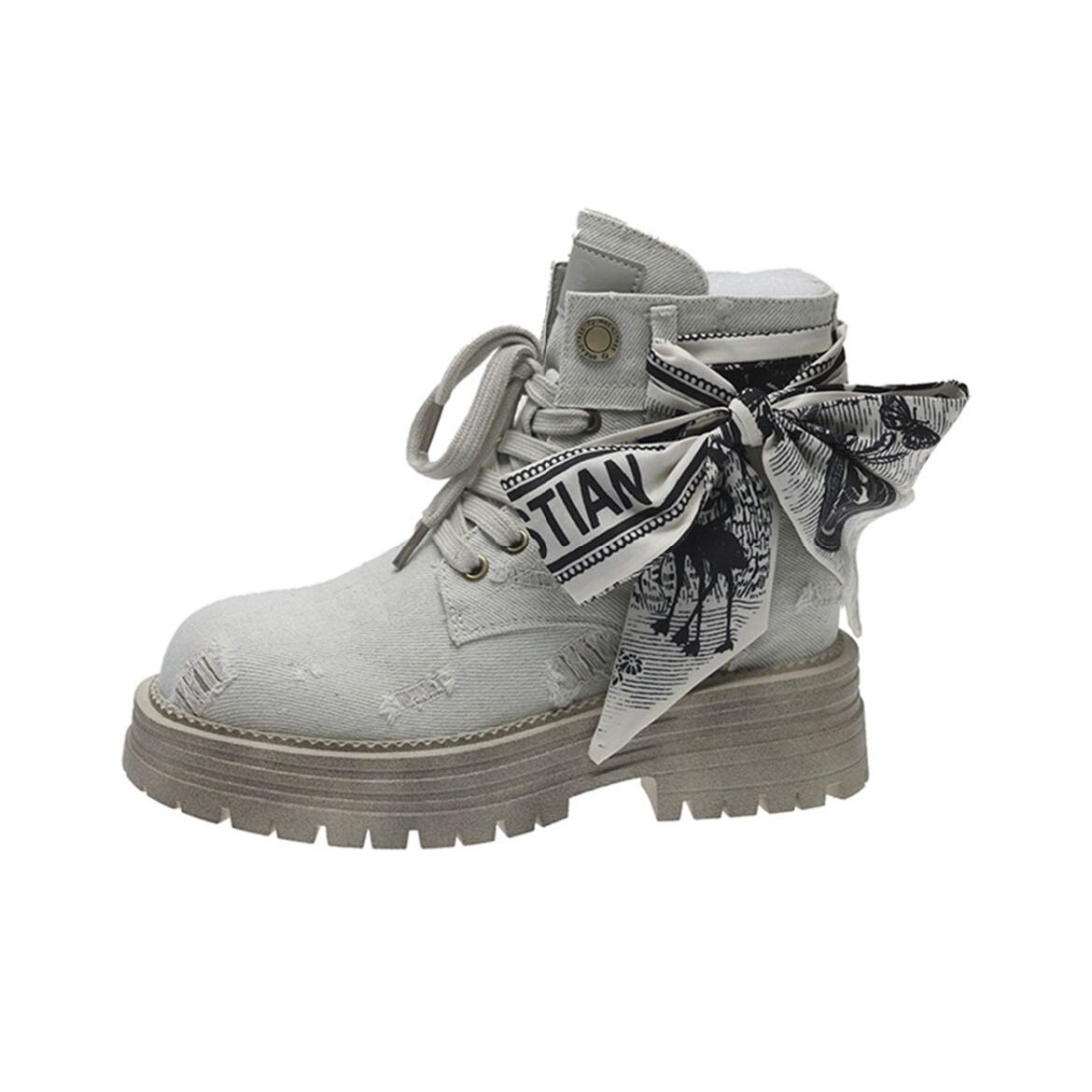 

Ботинки Martin Boot женские Obwa, цвет Denim white