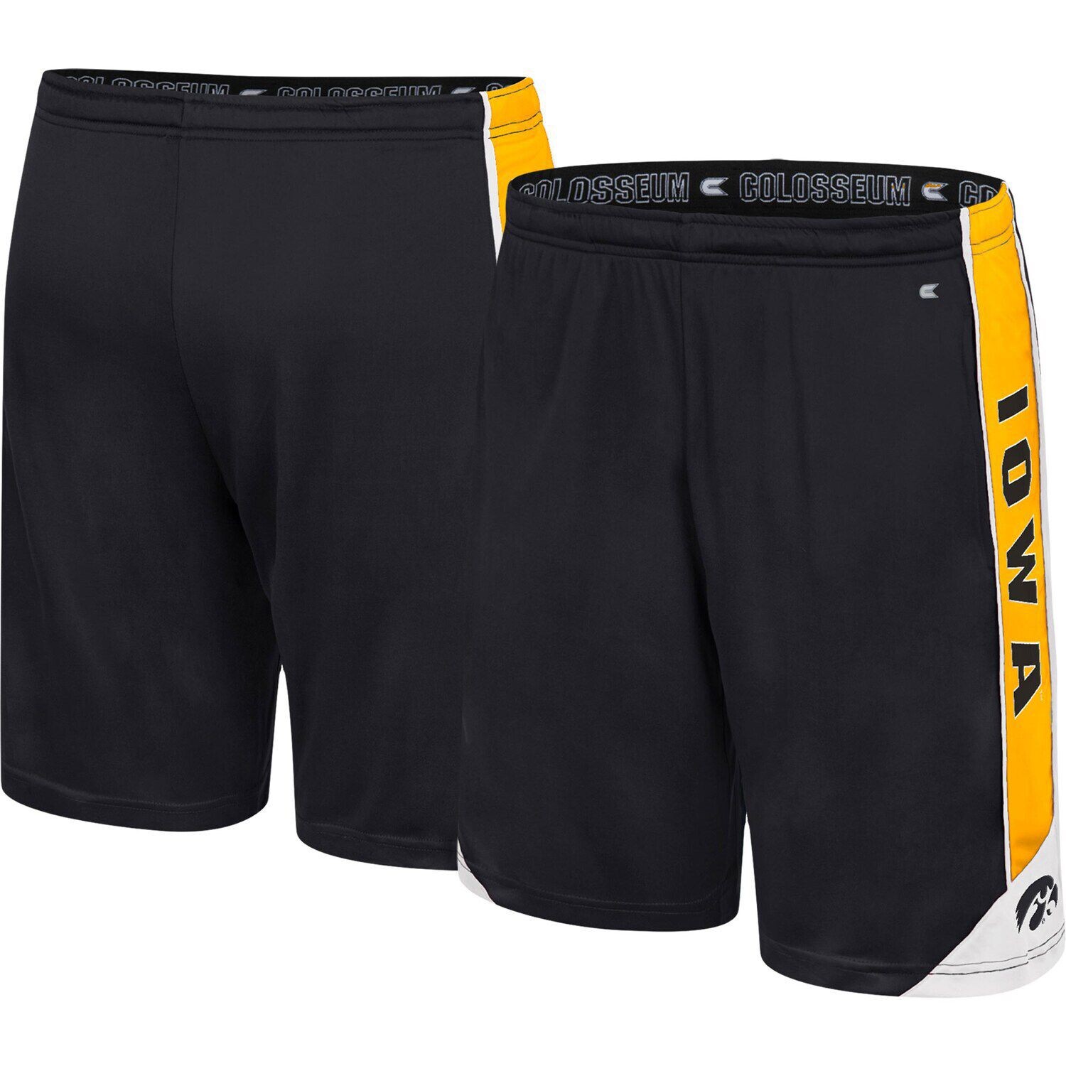 

Мужские черные шорты Iowa Hawkeyes Haller Colosseum