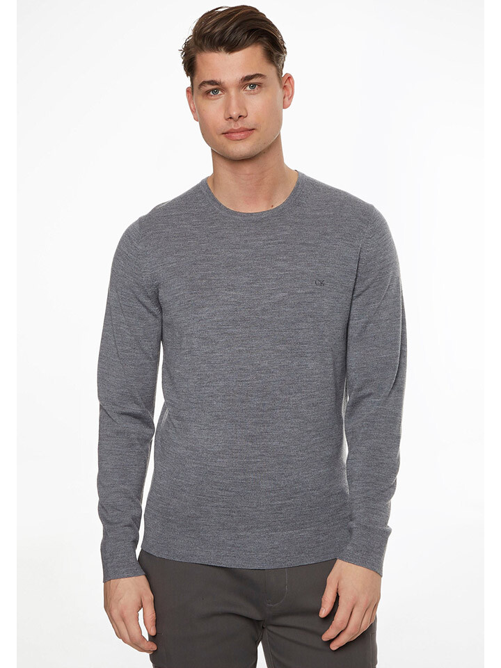 

Пуловер Calvin Klein Woll, серый