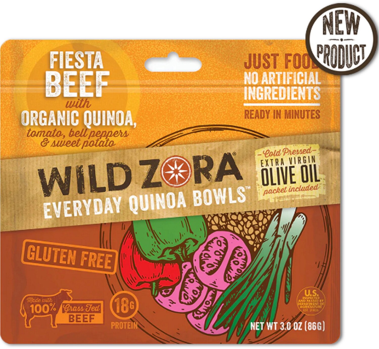 

Миска киноа с говядиной Fiesta — 1 порция Wild Zora